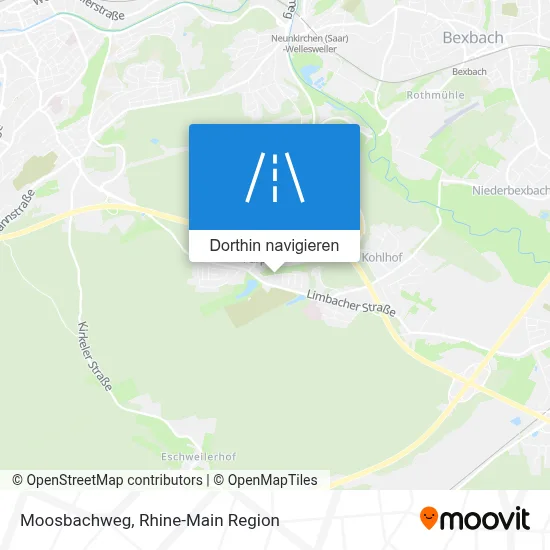 Moosbachweg Karte
