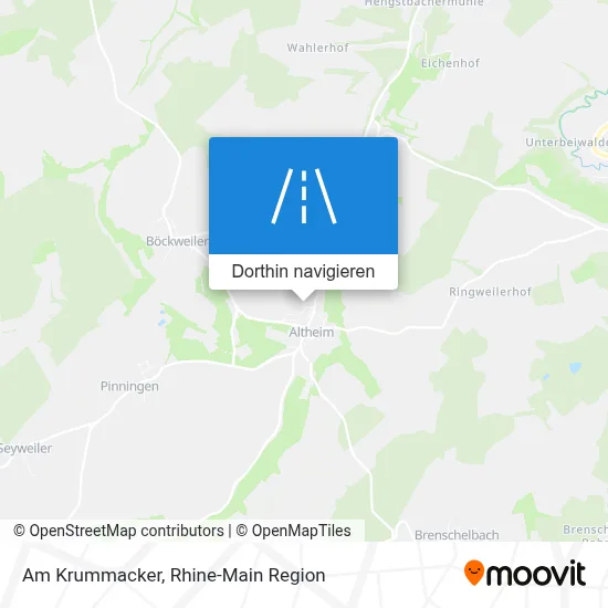 Am Krummacker Karte