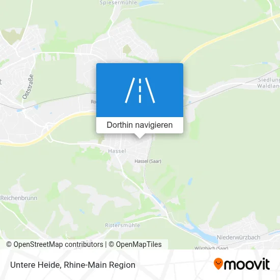Untere Heide Karte