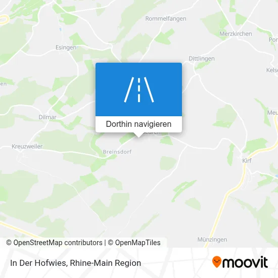 In Der Hofwies Karte