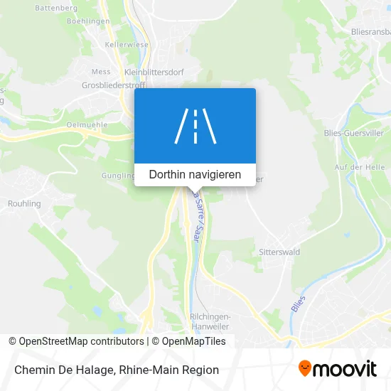 Chemin De Halage Karte