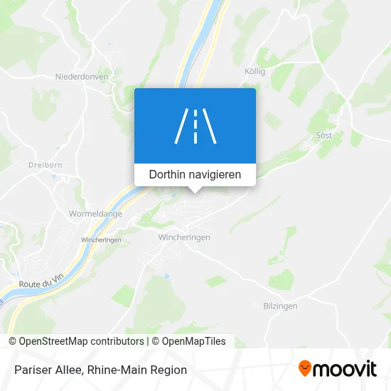 Pariser Allee Karte