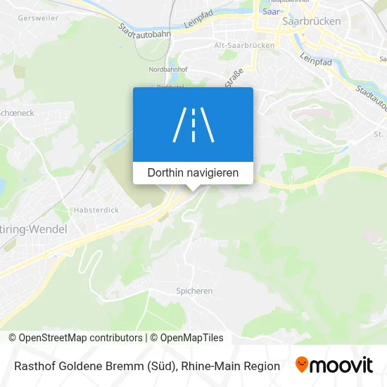 Rasthof Goldene Bremm (Süd) Karte