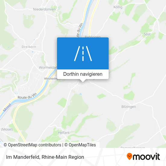 Im Manderfeld Karte