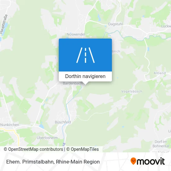 Ehem. Primstalbahn Karte
