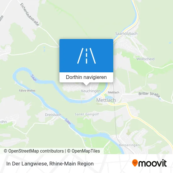 In Der Langwiese Karte