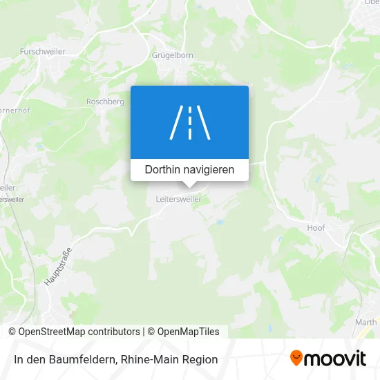 In den Baumfeldern Karte