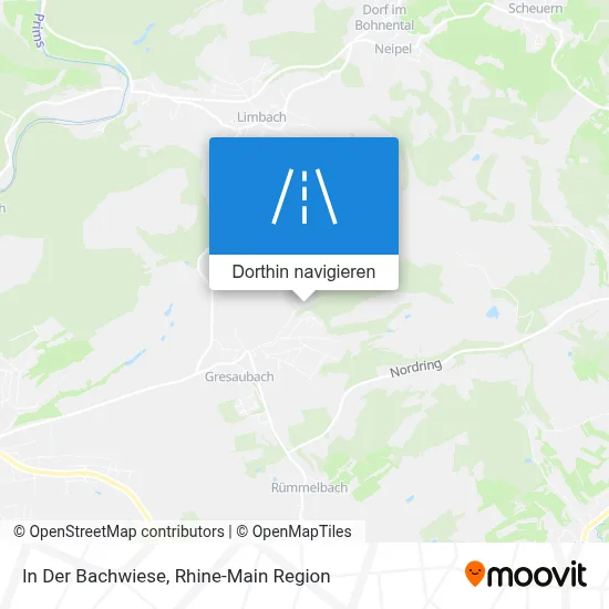 In Der Bachwiese Karte