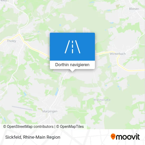 Sickfeld Karte