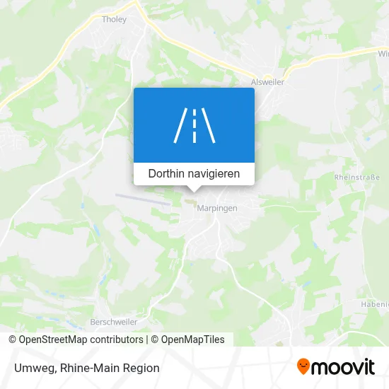 Umweg Karte