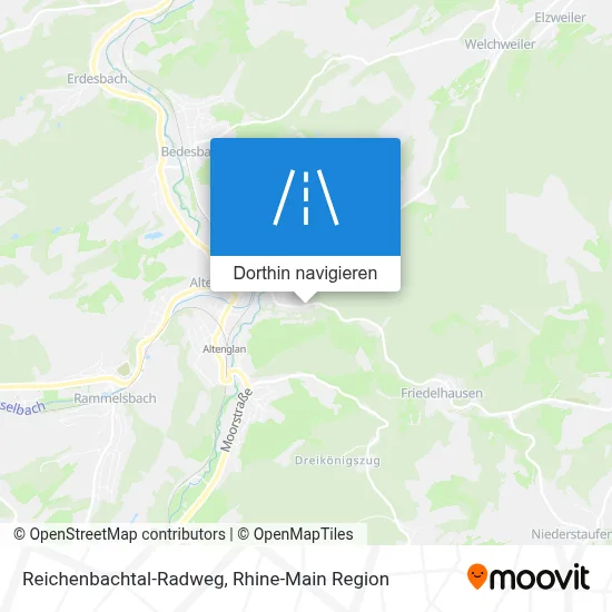 Reichenbachtal-Radweg Karte