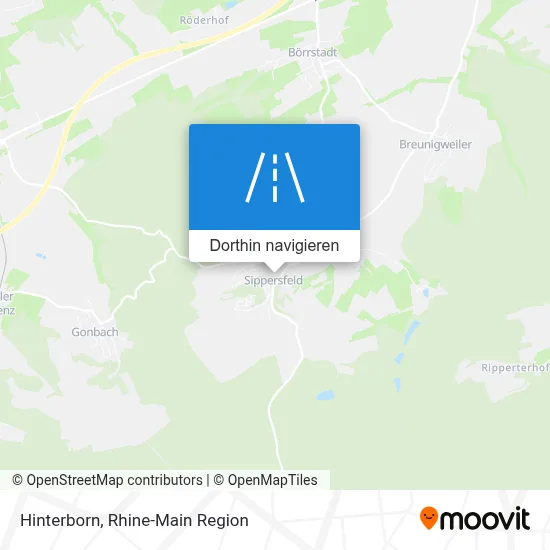 Hinterborn Karte