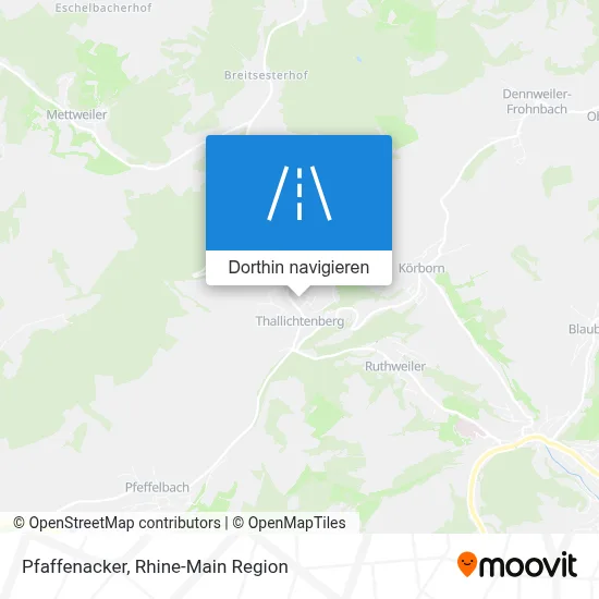Pfaffenacker Karte