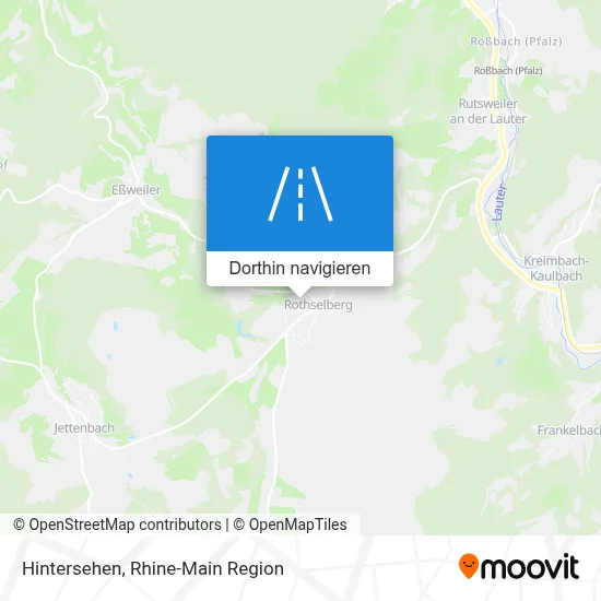 Hintersehen Karte