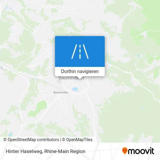Hinter Haselweg Karte