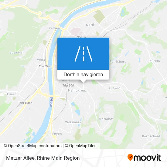 Metzer Allee Karte