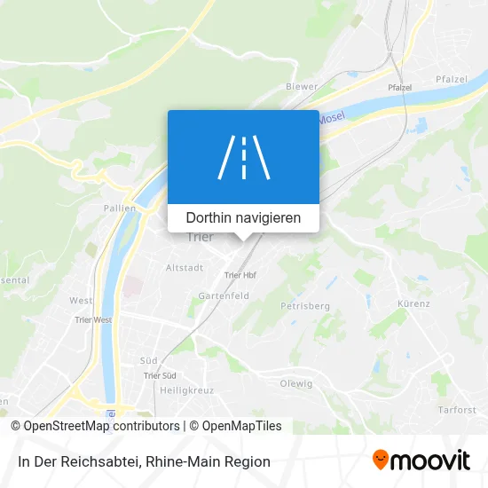 In Der Reichsabtei Karte