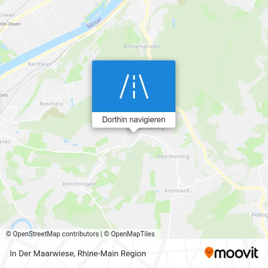 In Der Maarwiese Karte