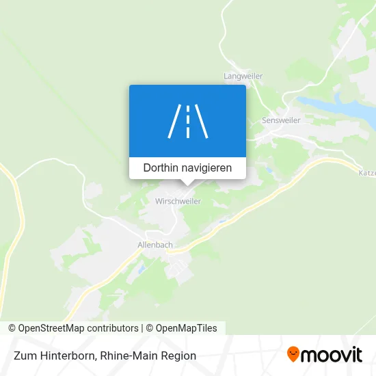 Zum Hinterborn Karte