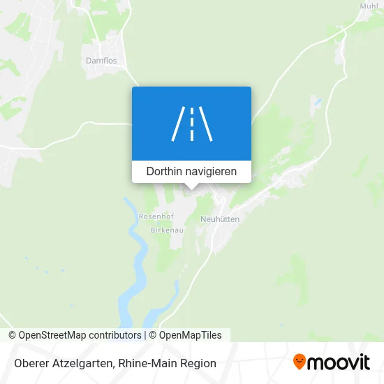 Oberer Atzelgarten Karte