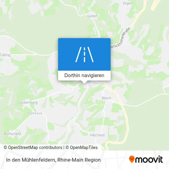 In den Mühlenfeldern Karte