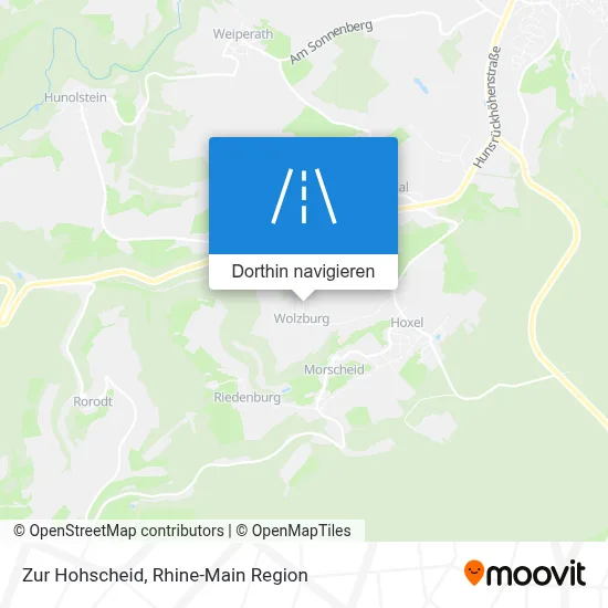 Zur Hohscheid Karte