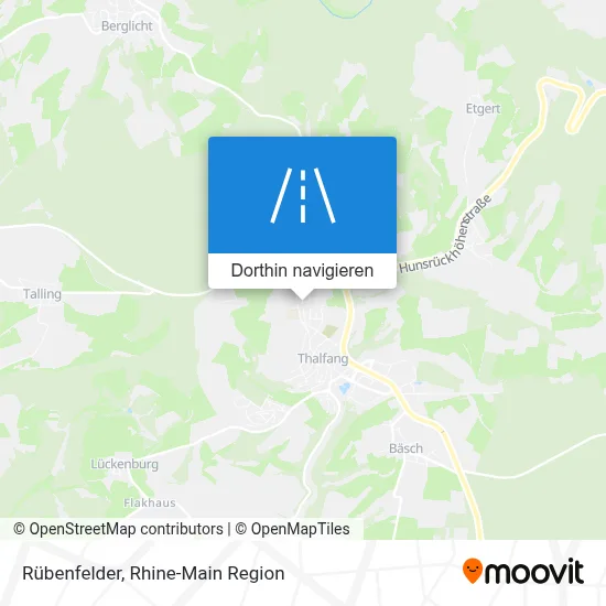 Rübenfelder Karte
