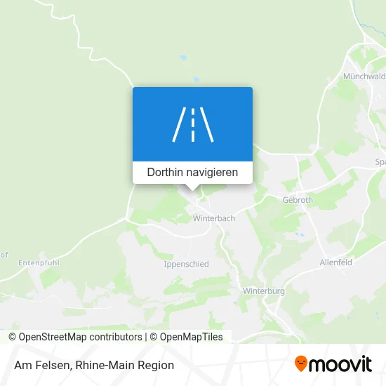 Am Felsen Karte
