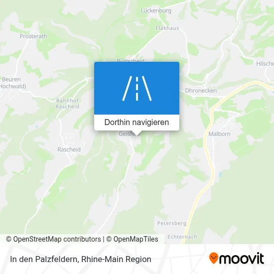 In den Palzfeldern Karte