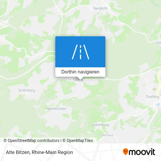 Alte Bitzen Karte