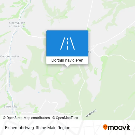 Eichenfahrtweg Karte
