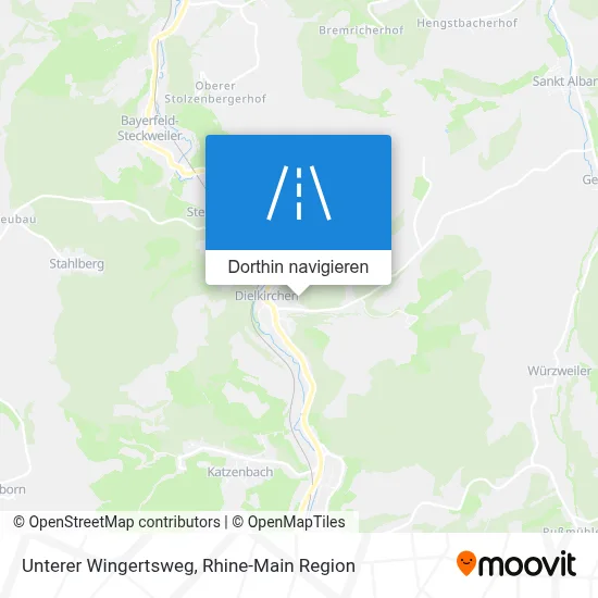 Unterer Wingertsweg Karte
