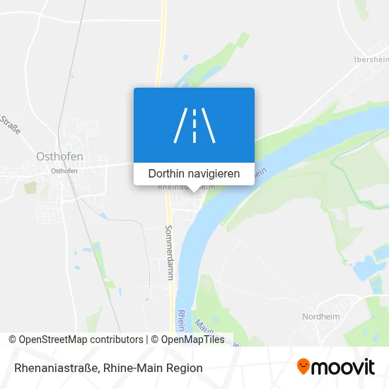 Rhenaniastraße Karte