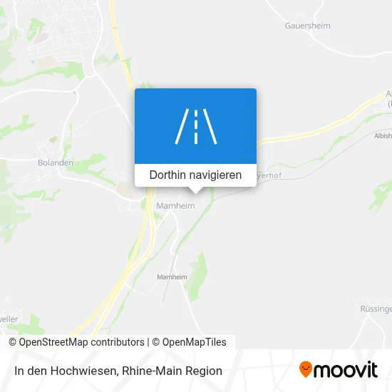 In den Hochwiesen Karte