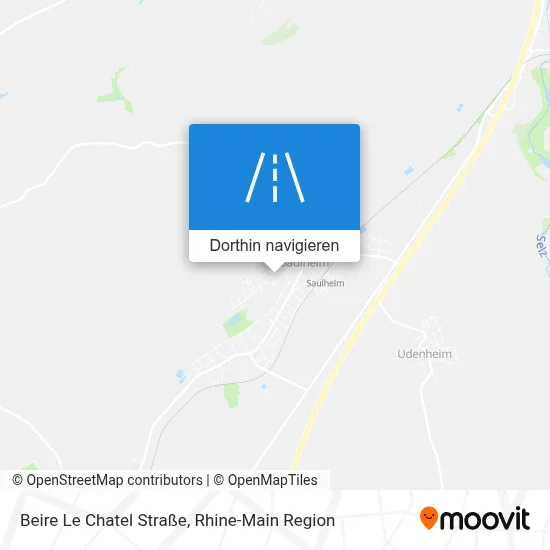 Beire Le Chatel Straße Karte