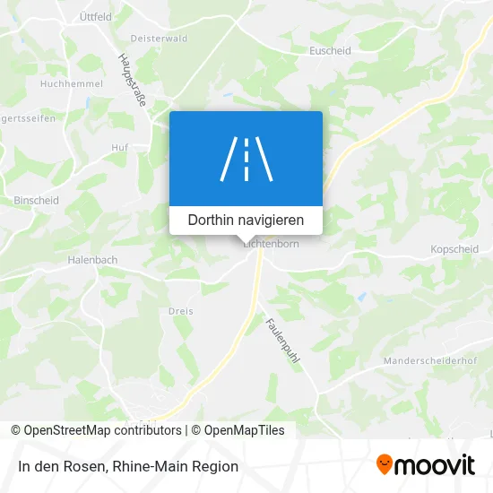 In den Rosen Karte