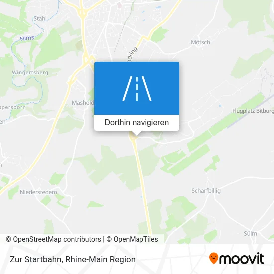 Zur Startbahn Karte