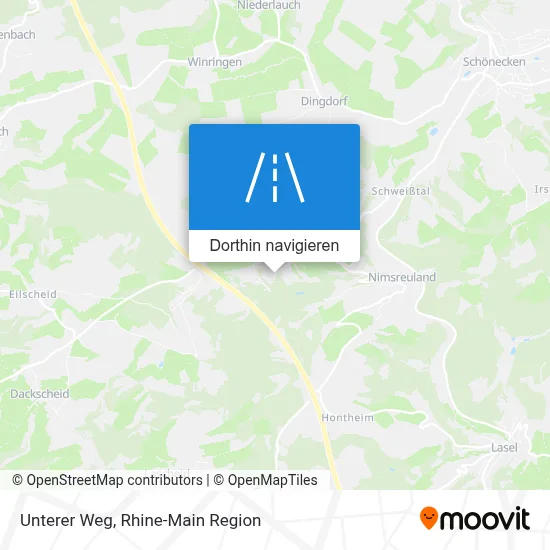 Unterer Weg Karte