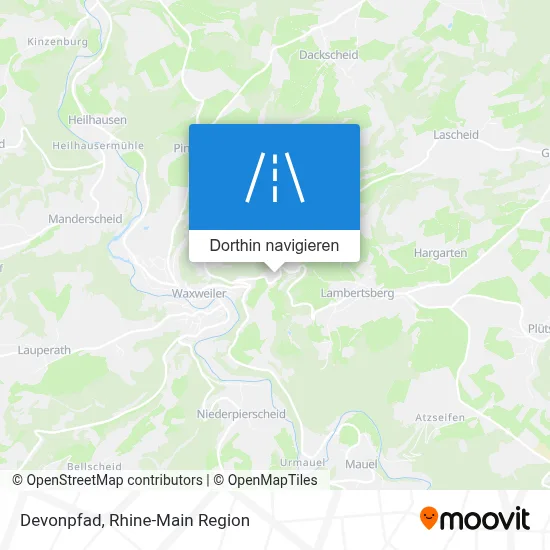 Devonpfad Karte