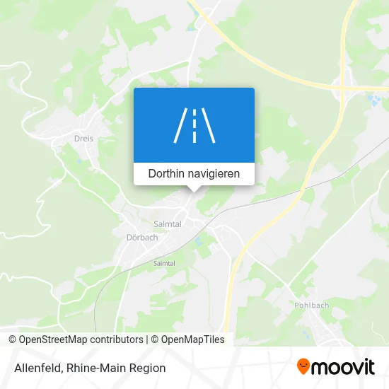 Allenfeld Karte