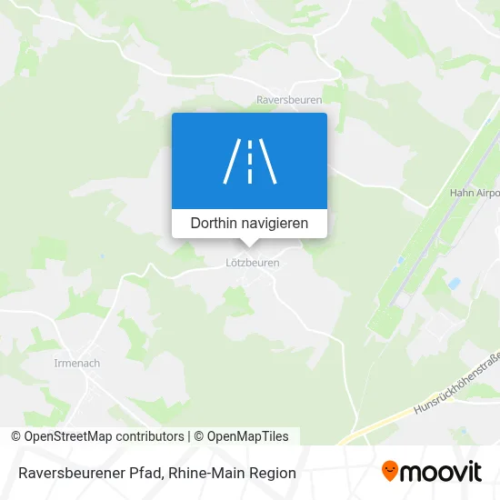 Raversbeurener Pfad Karte