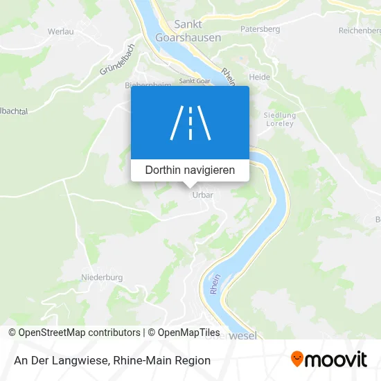 An Der Langwiese Karte