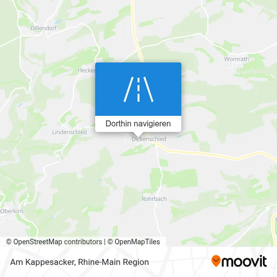 Am Kappesacker Karte