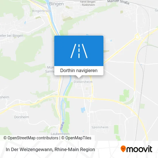 In Der Weizengewann Karte