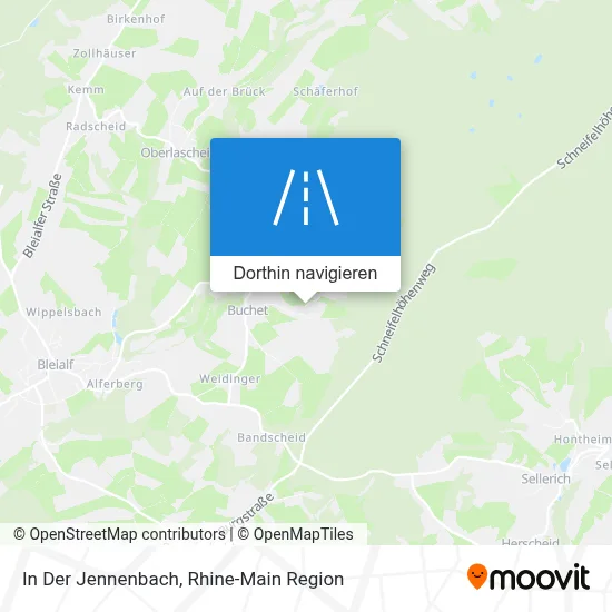 In Der Jennenbach Karte