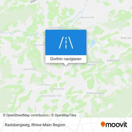 Radsbergweg Karte