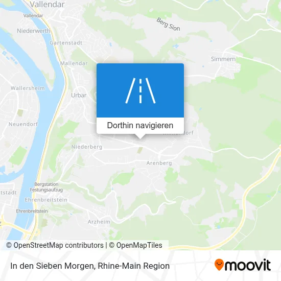 In den Sieben Morgen Karte