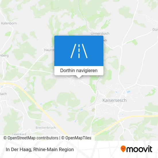 In Der Haag Karte