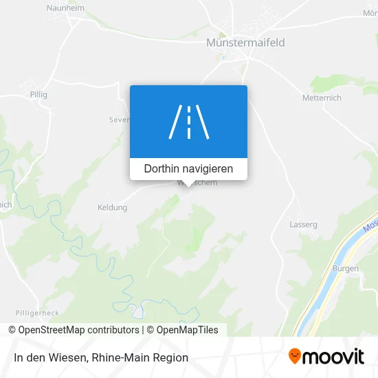 In den Wiesen Karte