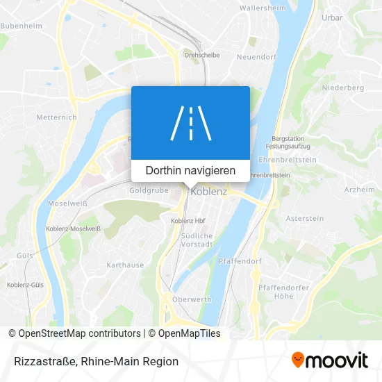 Rizzastraße Karte